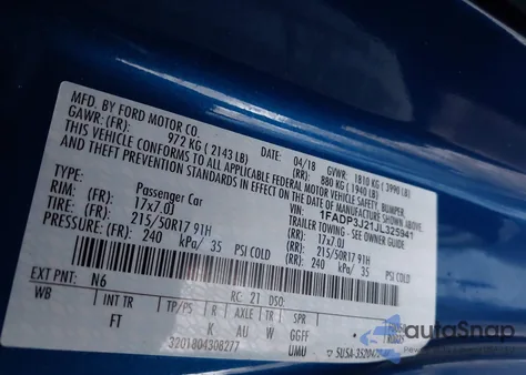 2018 Ford Focus Titanium from USA, damaged, VIN 1FADP3J21JL325941